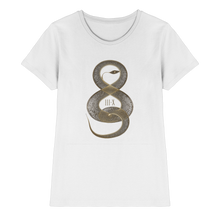 Laden Sie das Bild in den Galerie-Viewer, III - X Serpent Flow – The Quiet Alchemy Collection - Ladies Premium Shirt