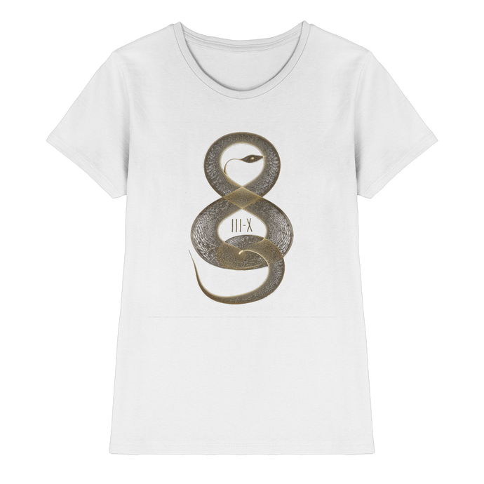 III - X Serpent Flow – The Quiet Alchemy Collection - Ladies Premium Shirt