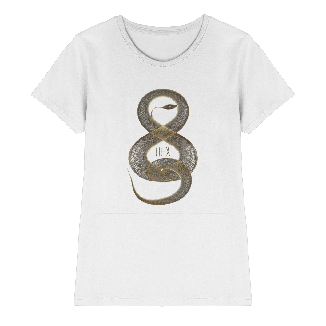 III - X Serpent Flow – The Quiet Alchemy Collection - Ladies Premium Shirt